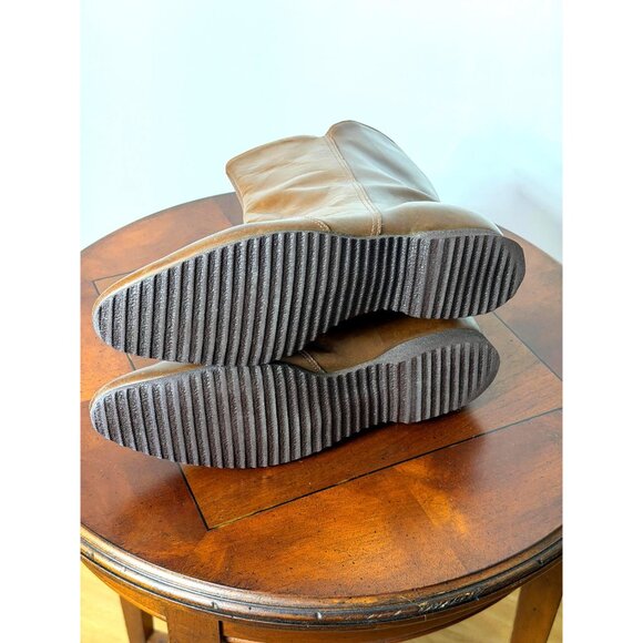 1970s/80s leather boots with fur lining by Tootsie Boots Sandler of Boston - Picture 6 of 8